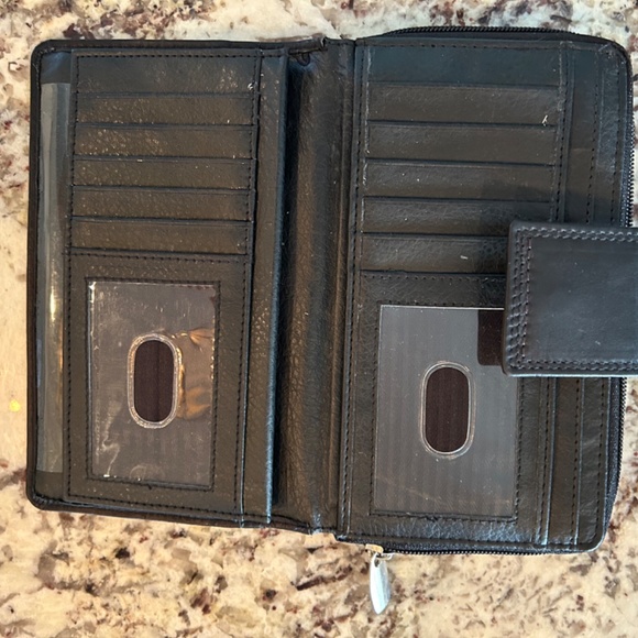 Paul Walter leather checkbook wallet NWOT - Picture 6 of 6